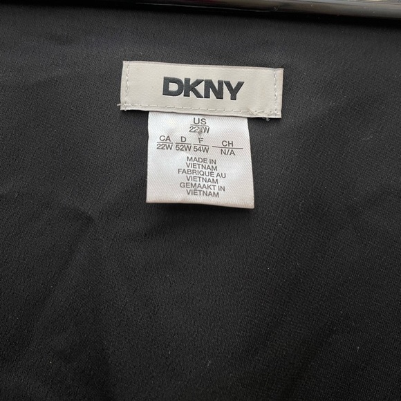 NWT DKNY Classic Black Plus Size Womens Wrap High Low Maxi Dress 22W Goth Grunge - Picture 7 of 13